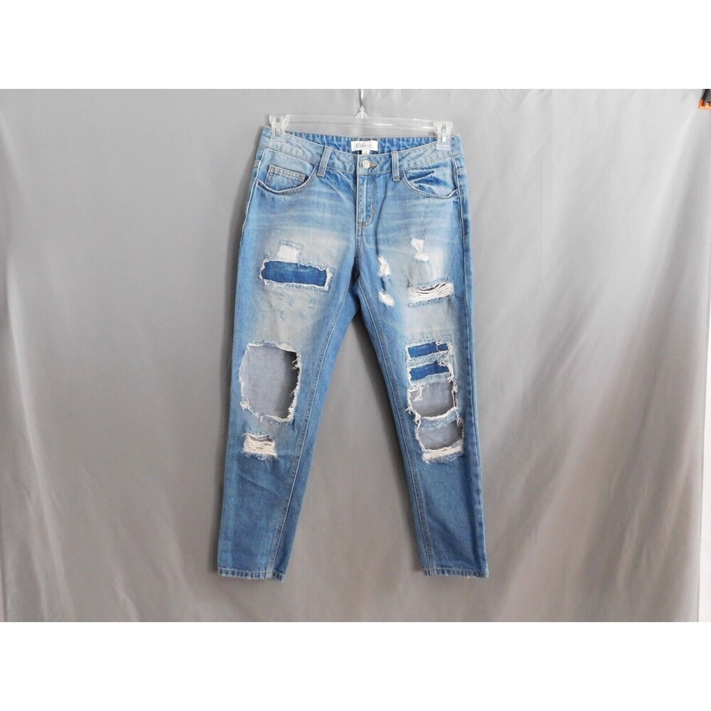 Cello Jeans Women's Distressed Blue Denim Juniors Jeans Size 3 - Picture 1 of 12